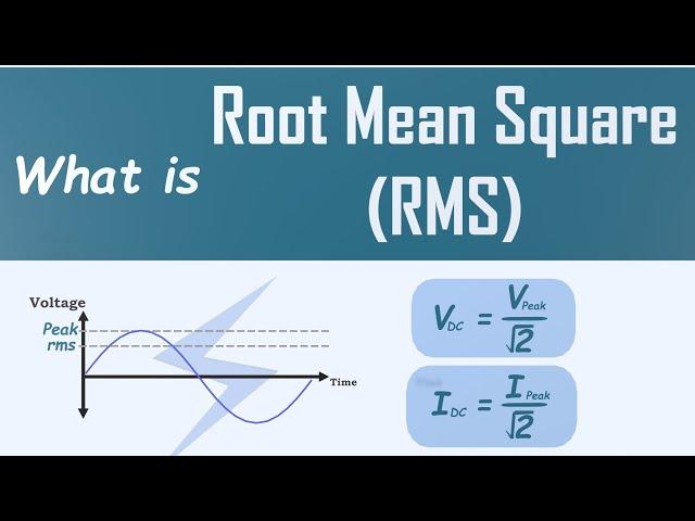 Understanding RMS Values in AC Circuits √2  ? | Voltage | Current