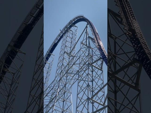 Millennium Force First Drop from the Infield - Cedar Point Coaster Mania 2023