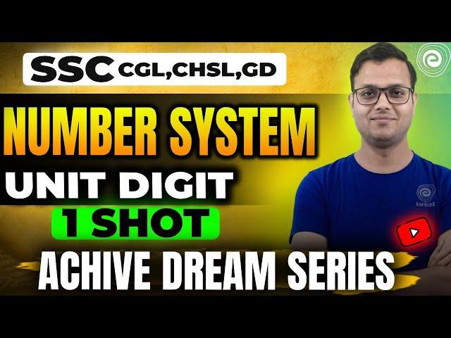 SSC Exams 2025? | Number System Unit Digit for All SSC Exams | Maths Preparation | Aashish Kushwah