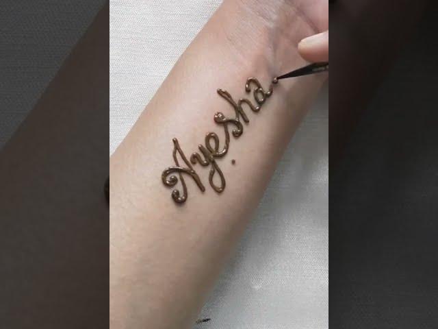Ayesha Name mehndi design || Name mehndi design || Henna tutorial || Ayesha's Mehandi Art 2022