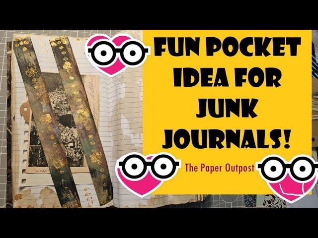 FUN 4 POCKET IDEA! EASY JUNK JOURNAL IDEAS for Beginners! The Paper Outpost!