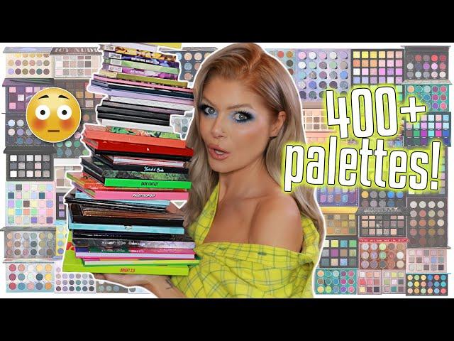 Eyeshadow Palette Collection & Declutter | 400+ PALETTES!