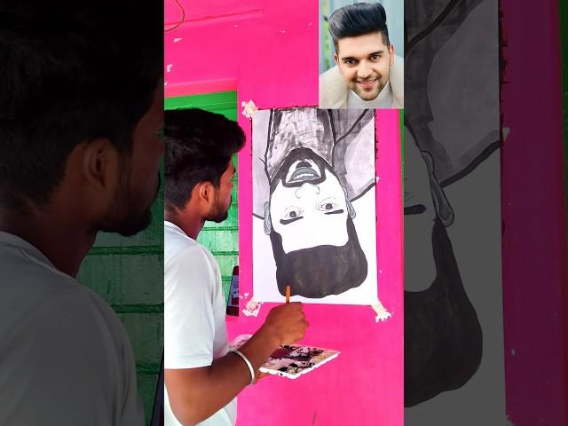 Guru Randhawa Reverse Painting ( High Rated Gabru.. #youtubeshorts #trending #youtube #shorts #art