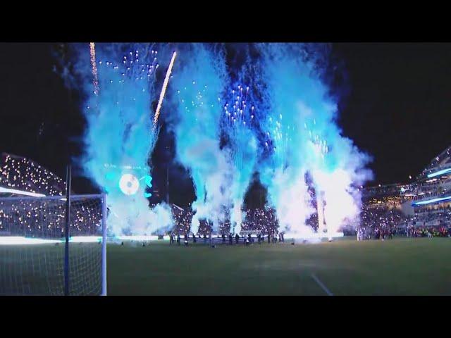 San Diego FC fans celebrate historic first home match