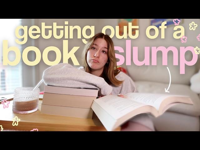 trying to get out of a reading slump .. i did it ⭐️  *spoiler free reading vlog!*