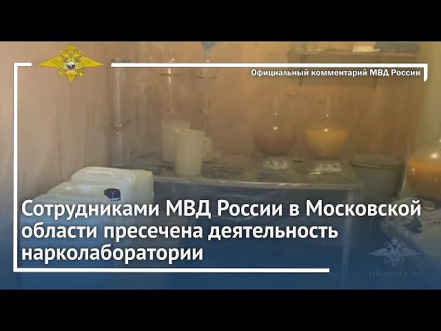Ирина Волк: Сотрудниками МВД России в Московской области пресечена деятельность нарколаборатории