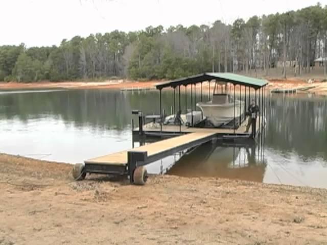 Lazy Ass Dock Mover with electric winches on sandy soil Part 1 (Out)