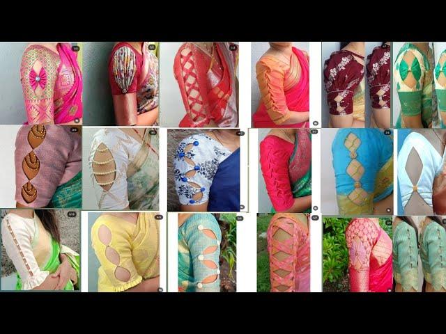 latest model blouse sleeves designs/boutique style blouse sleeve designs/ blouse sleeve collection 