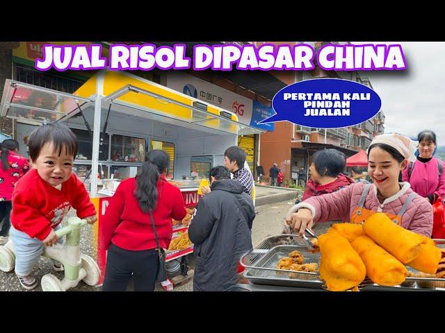 PERTAMA KALI JUALAN DIPASAR PAKAI KEDAI TAWA, JUAL RISOL DI CHINA PEMBELI KETAGIHAN TIDAK CUKUP 1