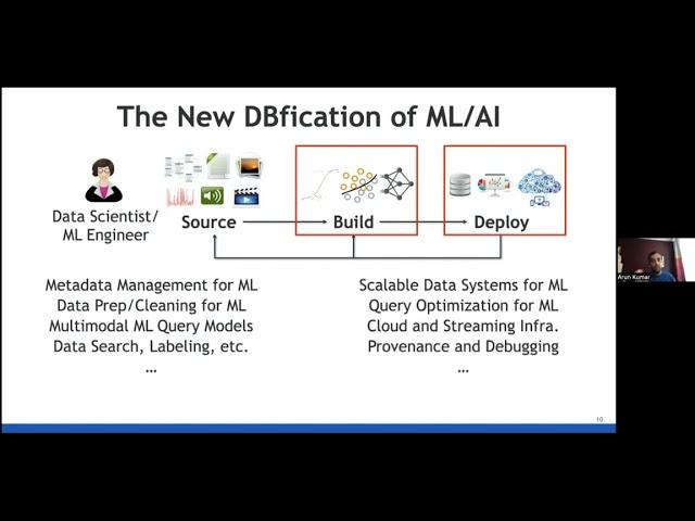 Arun Kumar (UCSD) on "DBification of ML/AI"