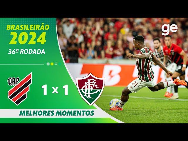 ATHLETICO-PR 1 X 1 FLUMINENSE | MELHORES MOMENTOS | 36ª RODADA BRASILEIRÃO 2024 | ge.globo