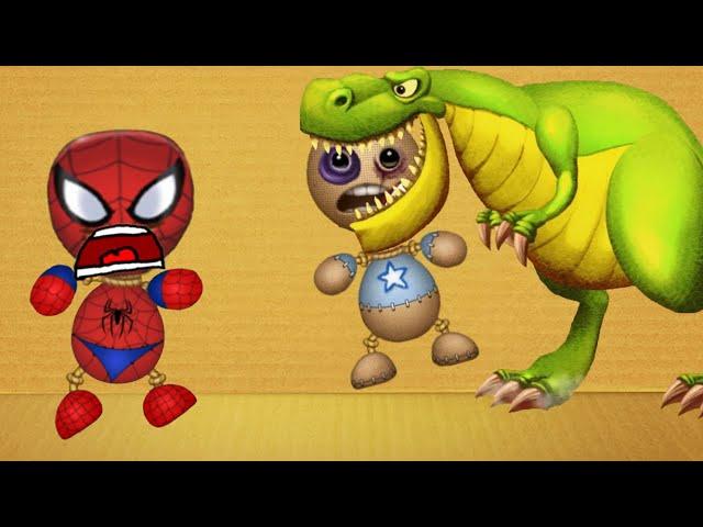 The T-Rex VS Spider Buddy - Kick The Buddy