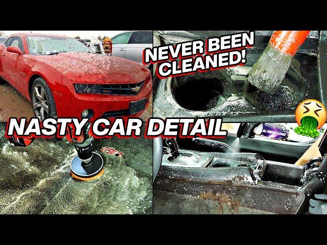 Detailing A Smoker's Nasty Camaro | Car Cleaning Restoration Quick Fix