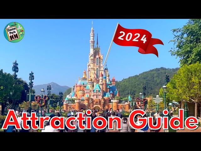 Hong Kong Disneyland ATTRACTION GUIDE - 2024 - All rides & Shows + NEW World of Frozen land