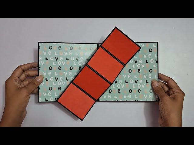 how to make popup card for scrapbook /diy popup card /twist and popup card