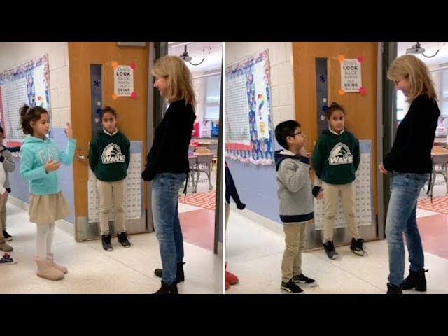 Students Greet Deaf Teacher With Sign Language Each Morning