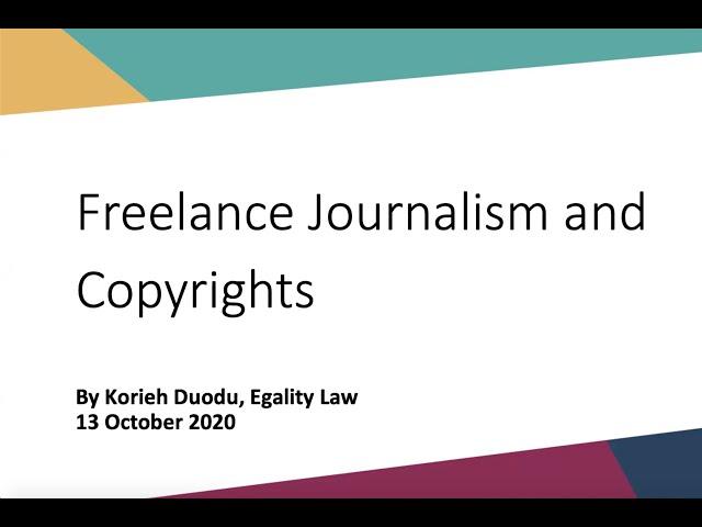 Copyrights for freelance journalists