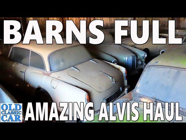 AMAZING ALVIS TD21 etc barn find cars & parts collection | Chris Prince