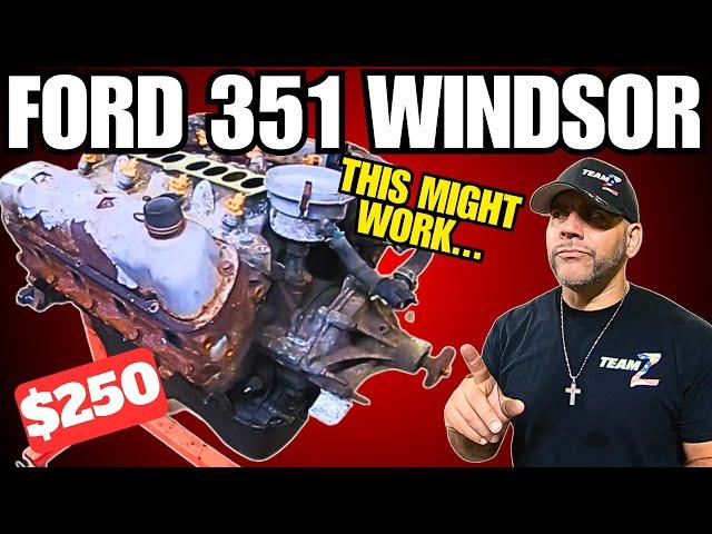 $250 Junkyard Ford 351 Windsor We LOOK INSIDE - Budget Rebuild or Stroker?