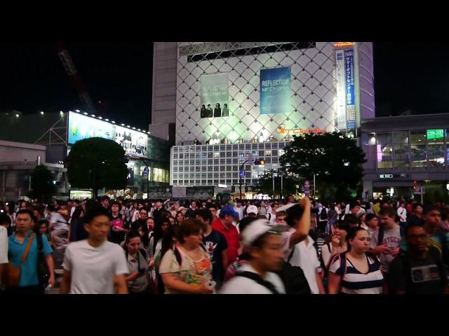 Große Kreuzung in Tokyo (Stadtteil: Shibuya)