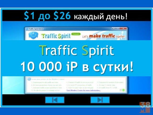 Настройка и запуск автосерфинга в программе Traffic Spirit