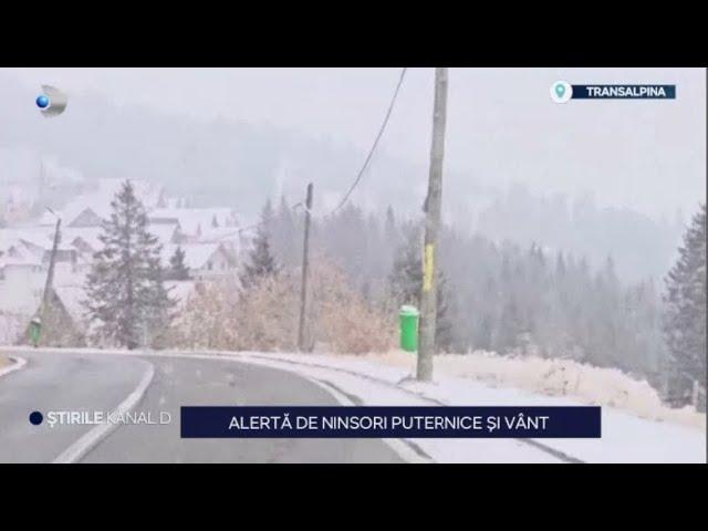 Stirile Kanal D - Alerta de ninsori puternice si vant. | Editie de seara