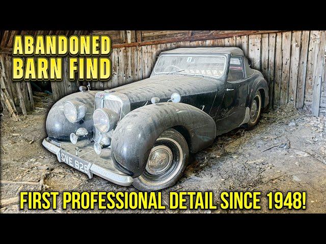 First Professional Detail in 84 Years: BARN FIND Triumph! | Antique Car Restoration