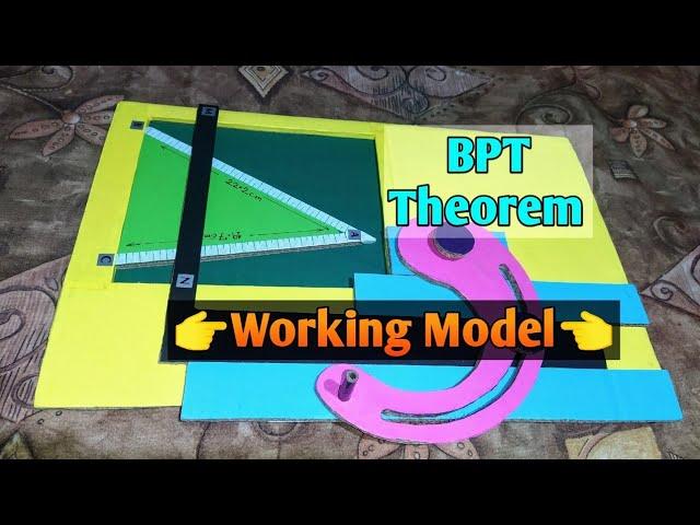 Basic Proportionality theorem(BPT) working model || Mr Creatons||