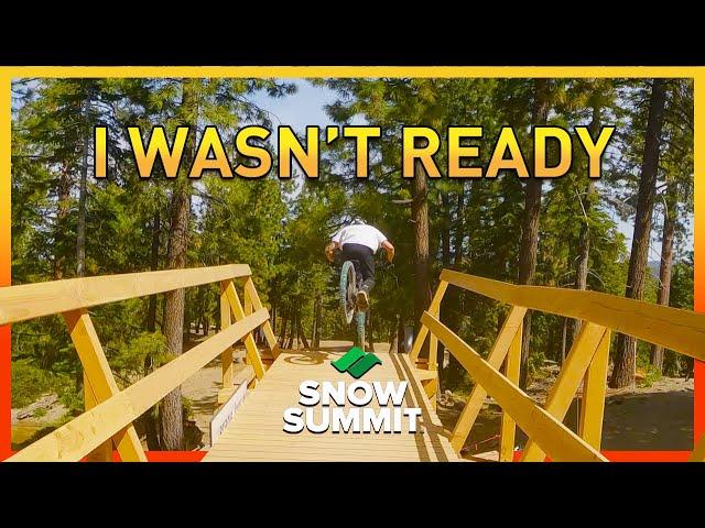 I braved these HUGE JUMPS! Snow Summit Jump Line Updates 2023