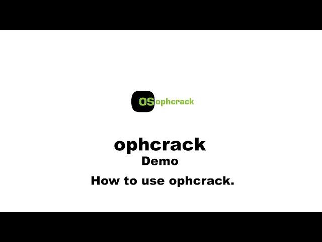 How to Use Ophcrack