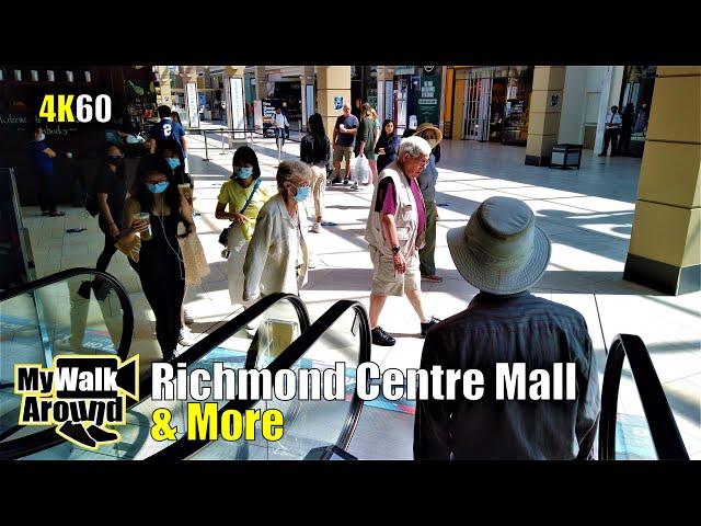 Video walking tour- Vancouver's Richmond Centre Mall, No 3 road, Parker Place & Skytrain Aug 10 2020