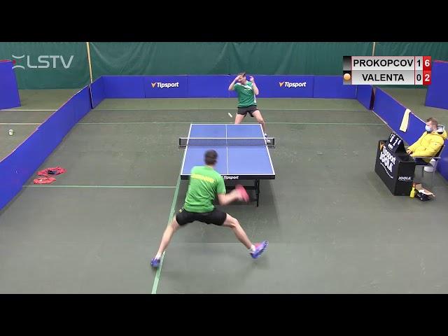 TABLE TENNIS 2020 Dmitrij Prokopcov vs Jan Valenta (TTSTAR SERIES, March 30th 2020, group match)