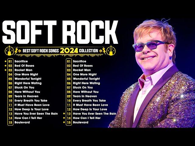 Elton John, Phil Collins, Eric Clapton, Bee Gees | Old Classic Soft Rock | 70s 80s 90s Love Songs