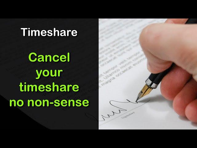 Timeshare cancellation - Exit Timeshare