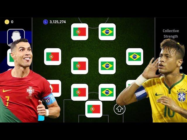 PORTUGAL X BRASIL!!  BEST SPECIAL SQUAD! EFOOTBALL 2024 MOBILE