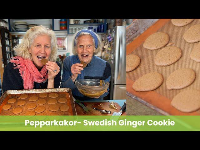 Pepparkakor  Swedish Ginger Cookie with wish baked inside!