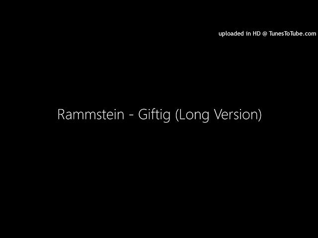 Rammstein - Giftig (Long Version) arranged by DJ Bozilla