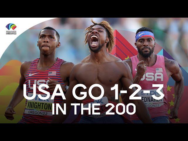 LYLES RUNS 19.31 - USA RECORD  | World Athletics Championships Oregon 22