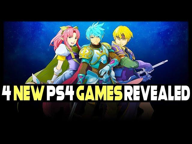 4 NEW PS4 GAMES REVEALED - AWESOME JRPG, SWITCH EXCLUSIVE + MORE!
