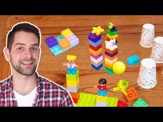 Five Easy LEGO DUPLO Building Ideas for your Kids to do at Home! Easy DIY Activity Instructions