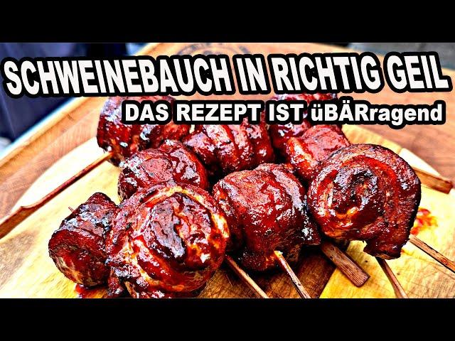 Schweinebauch in richtig Geil das Beste Rezept Pork Belly | The BBQ BEAR