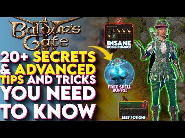 20+ Secrets and ADVANCED Tips and Tricks Baldurs Gate 3 Doesn’t Want You To Know - (BG3 Tips)