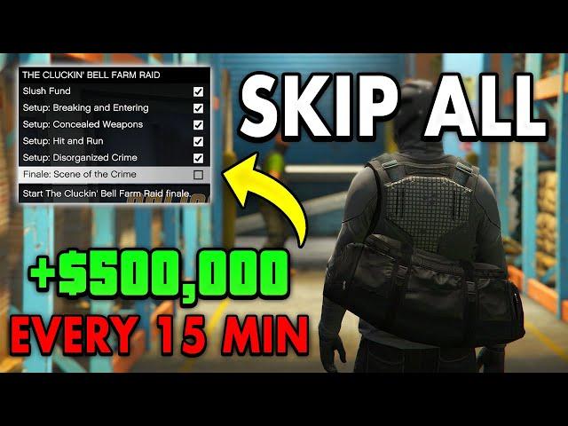 *EASY* SKIP ALL SETUP MISSIONS IN THE CLUCKIN' BELL FARM RAID HEIST IN GTA 5 ONLINE!