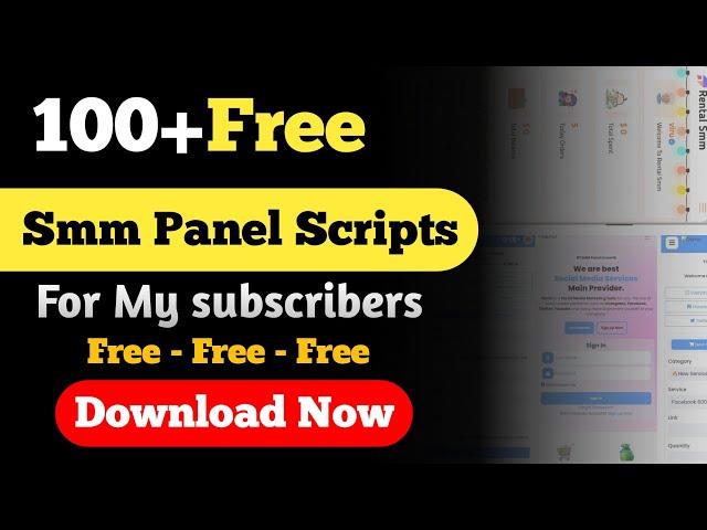 100 Free smm panel scripts Download link