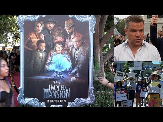 'Haunted Mansion' premieres in Hollywood without its actors