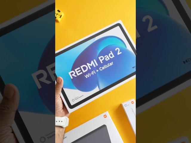 Redmi Pad 2 Wi-Fi + Cellular Unboxing and Hands-on  #ytshorts #redmipad2