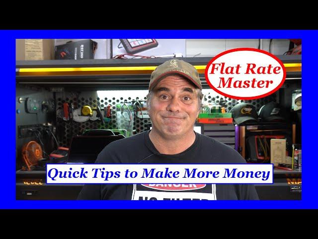 Simple Advice to Make More on Flat Rate As An Automotive Tech