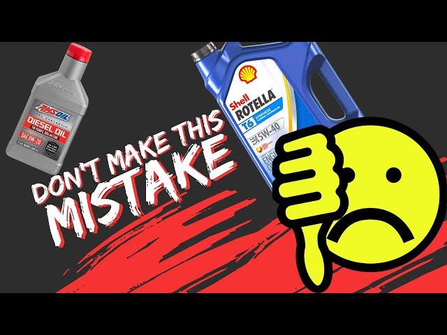 Use The Correct oil in your 3.0 Duramax Diesel