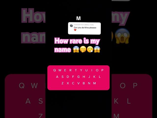 How rare is my name #commonnames #ismynamerare #raremnames #viralshorts #trending #rarenametest #fyp