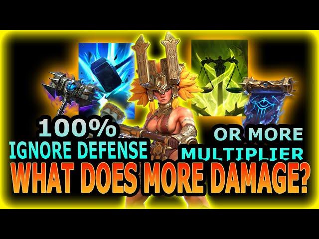 100% IGNORE DEFENSE (CATS GAZE) OR MORE MULTIPLIER FOR MORE DAMAGE ON TRUNDA? Raid: Shadow Legends